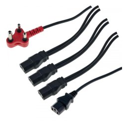 Cable Dedicated 3Pin to 4 X IEC 4.8M
