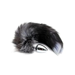 Adrien Lastic Alive Black & White Fox Tail - Anal Plug - Large