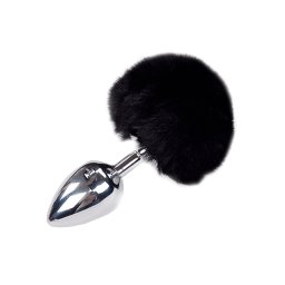 Adrien Lastic Alive Metal Anal Fluffy Plug - Large / Black