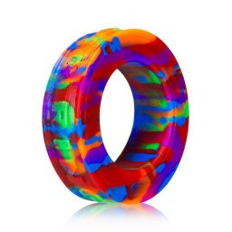 Oxballs P-Ring Cock Ring - Rainbow