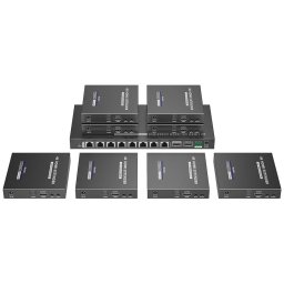 Lenkeng LKV828 1x8 HDMI 4K @ 60Hz Zero-Latency Splitter with Extender - 70m