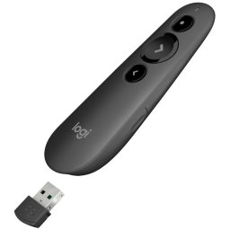 Logitech R500 Laser presentation remote - Graphite - 2.4GHz Bluetooth