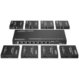 Lenkeng LKV828P-N 4K60Hz CAT6/7 70m 1x8 HDMI Splitter extender