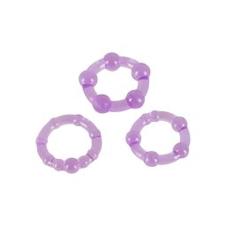 You2Toys Get Hard Cock Rings - Purple