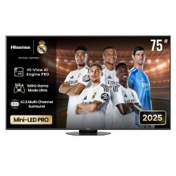 Hisense 75U8Q 75" Mini-LED 165Hz VRR QLED Gaming TV *TV license*