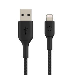 Belkin BoostCharge 1m Braided Lightning to USB-A Cable - Black