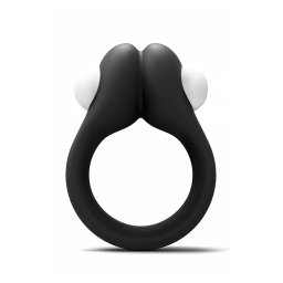 Wooomy Zippy Vibrating Cock-Ring With Bullet - Black