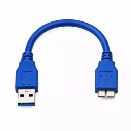 0.3 Meter USB 3.0 Micro B USB to USB Type A External HDD / SSD Enclosure Data Cable