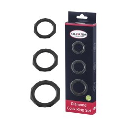 Malesation Diamond Cock Ring Set