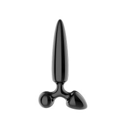 Satisfyer Triple Crystal 1 - Glass Dildo & Anal Plug - Black