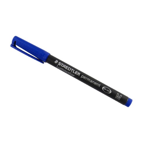 Penna a Punta Sintetica Lumocolor Permanent Staedtler - Blu - Media - 1 mm Penna a Punta Sintetica Lumocolor Permanent Staedtler - Blu - Media - 1 mm