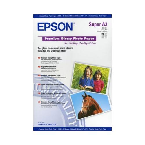EPSON Carta foto lucida - 255 g/m² - A3+ - 20 fogli EPSON Carta foto lucida - 255 g/m² - A3+ - 20 fogli