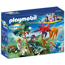 Playmobil 6687 Lost Island with Alien and Raptor