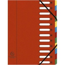 Classificatori Harmonika - Nature Future - Exacompta - 12 divisori rosso