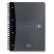 Blocco spiralato Office European Book Oxford - Essential -A4+ -R 7mm marg. sx -120 ff