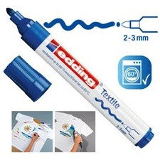 Marcatore per tessuti 4500 Edding blu tonda 2-3 mm
