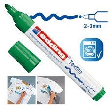Marcatore per tessuti 4500 Edding - verde - tonda - 2-3 mm