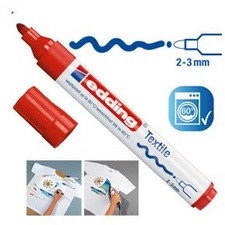 Marcatore per tessuti 4500 Edding - rosso - tonda - 2-3 mm
