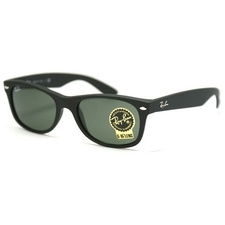 Ray Ban 2132 New Wayfarer 622 (size 55mm) : Black rubberized