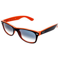 Ray Ban 2132 New Wayfarer 789/3F (size 55mm) : Blue on orange