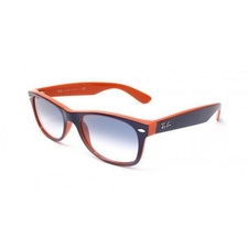 Ray Ban 2132 New Wayfarer 789/3F (size 52mm) : Blue on orange