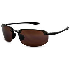 Maui Jim Ho'okipa Sunglasses - Polarized (Gloss Black/HCL Bronze) (560)