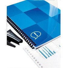 Dorsi plastici ClickBind a 34 anelli GBC - 8 mm - 45 fogli - ghiaccio