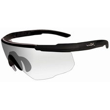 Wiley X Saber Advanced Sunglasses Matte Black Frame With Clear Lens