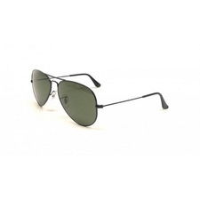 Ray-Ban Aviator Large Metal Sunglasses - Black / Green - Polarized