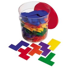 Learning Resources Rainbow Premiere Pentominoes, Math Manipulative Puzzle, for Grades 1-8