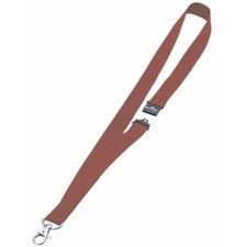 Cordoncini in tessuto con morsetto Durable - rosso - 44 cm