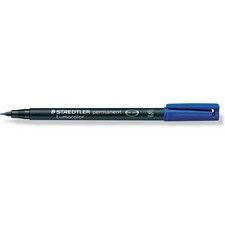 Penna a punta sintetica Lumocolor Permanent -Staedtler- blu 0,4 mm superfine