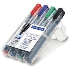 Marcatore Lumocolor Permanent Staedtler - assortiti - a scalpello - 2-5 mm
