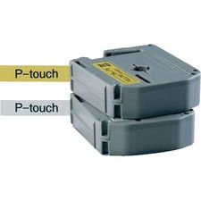 Nastri P-Touch serie M Brother - 12 mm - nero/giallo
