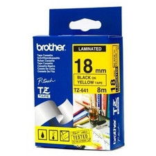 Nastri TZ Brother - 18 mm - nero/giallo