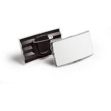 Portabadge con clip e spilla Durable - 4x7,5 cm