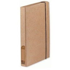 Cartelline a tre lembi Touareg in cartoncino naturale Elba - 25x33 cm - 4 cm