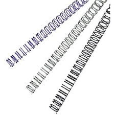 Dorsi metallici a 34 anelli GBC - 9,5 mm - 65 fogli - nero