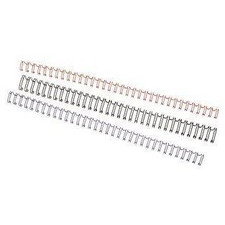 Dorsi metallici a 21 anelli GBC - 10 mm - 85 fogli - bianco