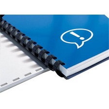 Dorsi plastici a 21 anelli GBC - 12 mm - 95 fogli - blu