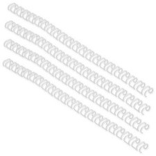 Dorsi metallici a 21 anelli GBC - 8 mm - 70 fogli - bianco