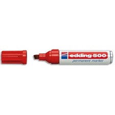 Marcatore permanente 500 Edding - rosso - scalpello - 2-7 mm