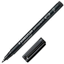 Penna a punta sintetica Lumocolor Permanent Staedtler - nero - fine
