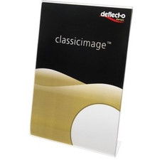 Portabrochure con base a L Deflecto - A5 - 14,8x5,3x20,9 cm