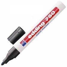Marcatore permanente a vernice Edding - nero - tonda - 2-4 mm
