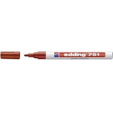 Marcatore permanente a vernice Edding - rosso - tonda - 1-2 mm
