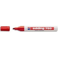 Marcatore permanente a vernice Edding - rosso - tonda - 2-4 mm