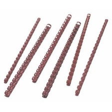 Dorsi plastici a 21 anelli GBC - 8 mm - 45 fogli - rosso - 4028214