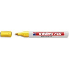 Marcatore permanente a vernice Edding - giallo - tonda - 2-4 mm