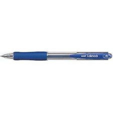 Penna a sfera a scatto Laknock Uni-Ball - blu - 0,7 mm